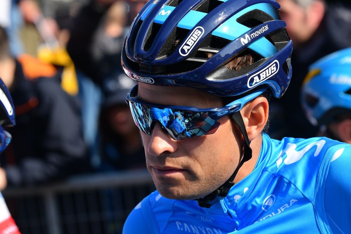 Mikel Landa waits for the start
