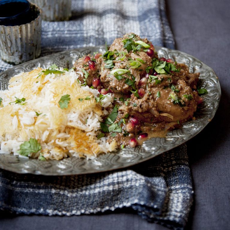 Persian Chicken with Walnuts and Pomegranate recipe-recipe ideas-new recipes-woman and home