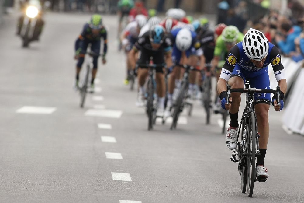 Gianluca Brambilla goes for the line