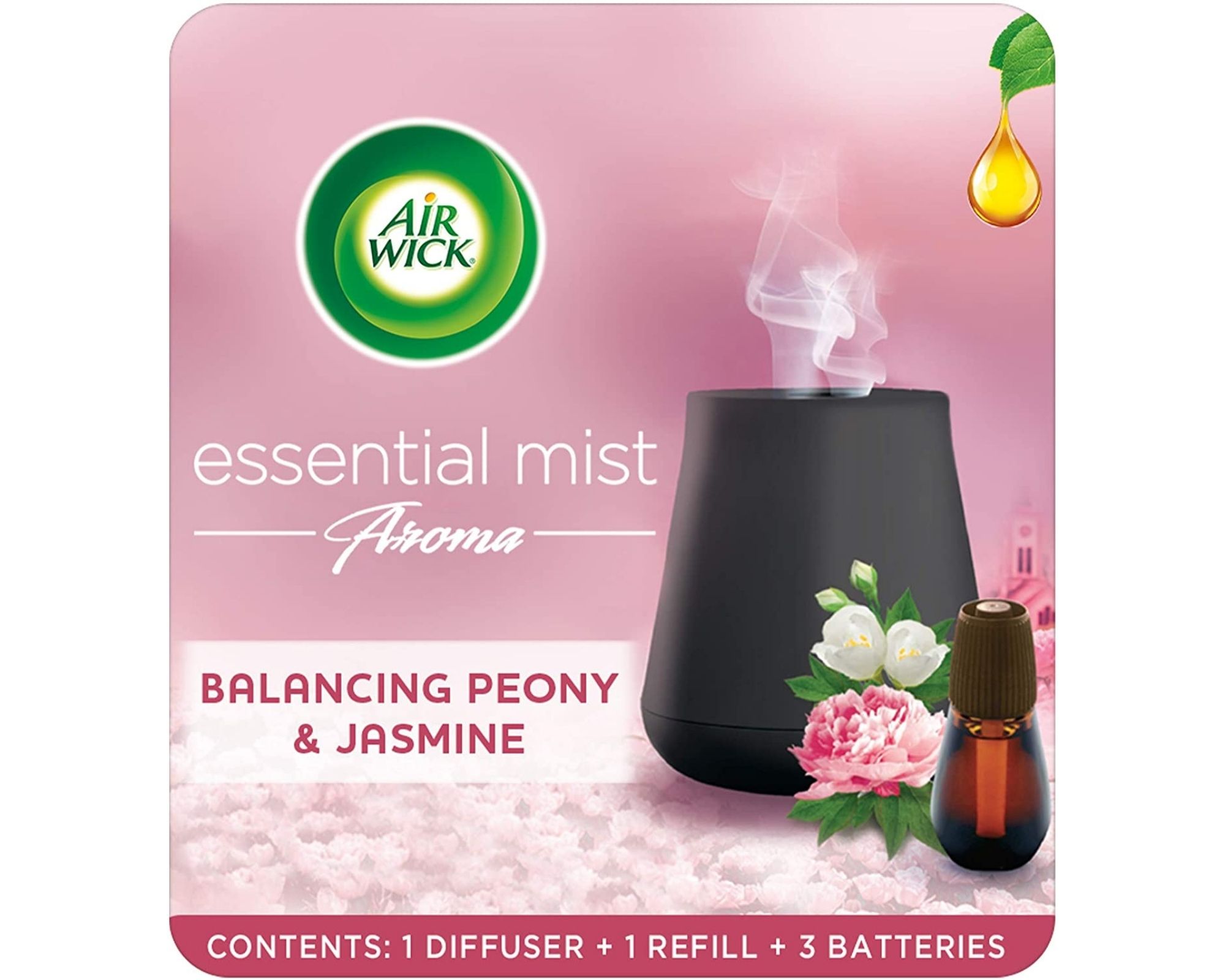 Airwick Essential Mist Kit, Balancing Peony & Jasmine