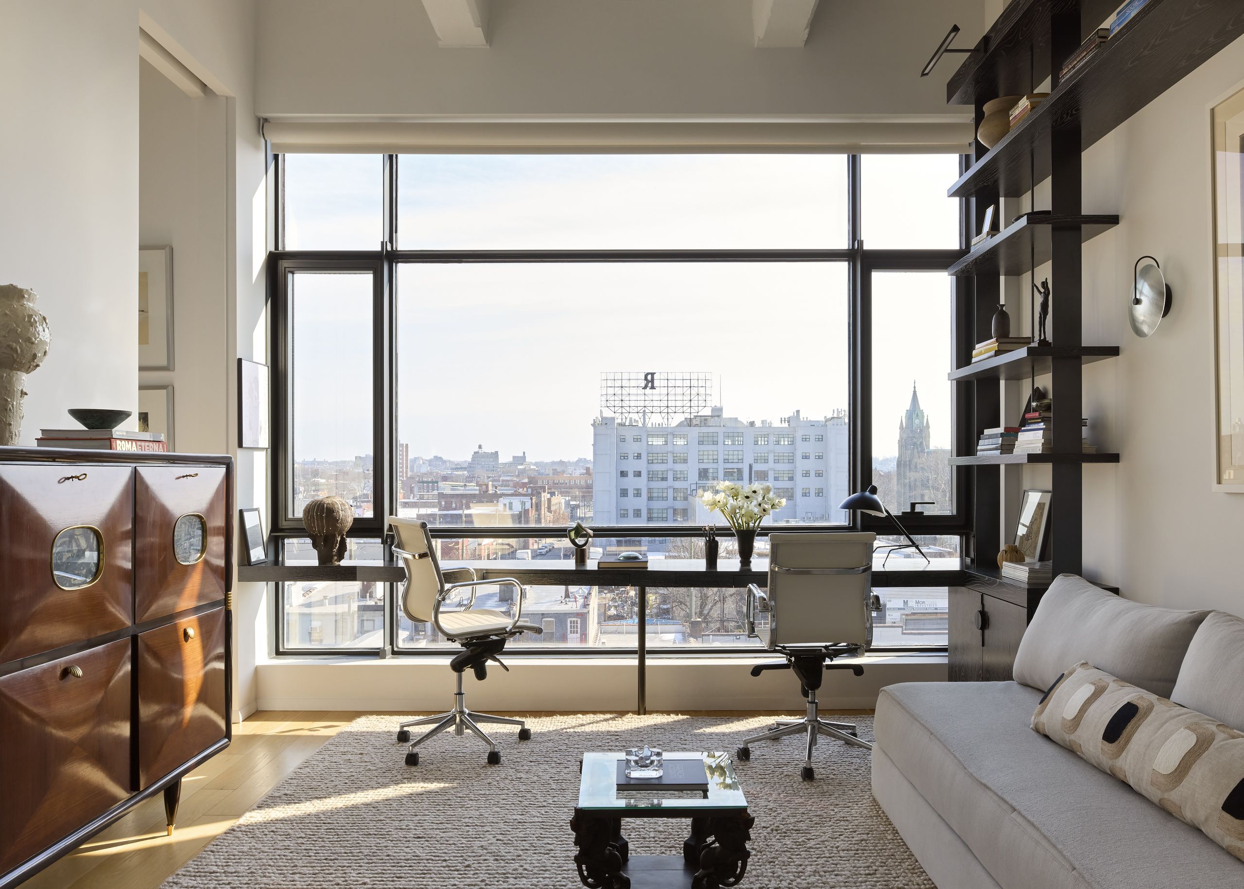 In this waterfront Brooklyn loft, industrial bones meet a lifetime of global collecting