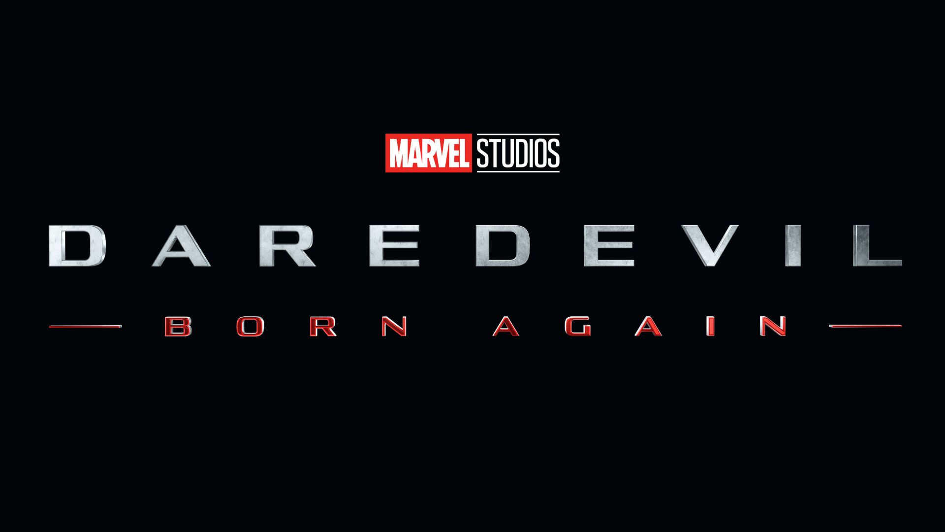 A logo for Daredevil: Born Again