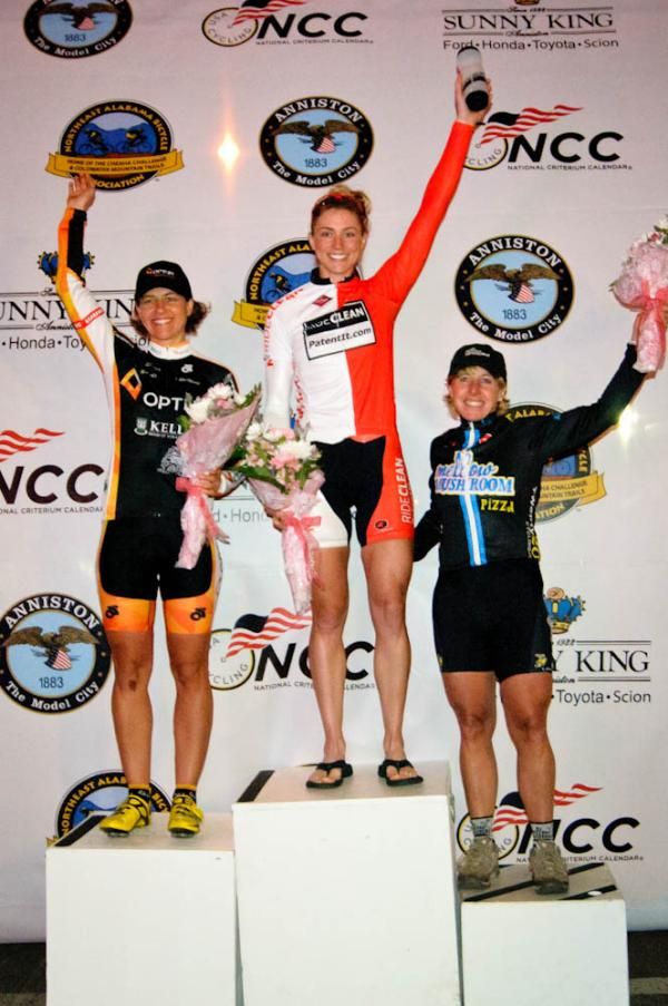 Elite women's podium: 1. Erica Allar, 2. Jade Wilcoxson, 3. Laura Van Gilder