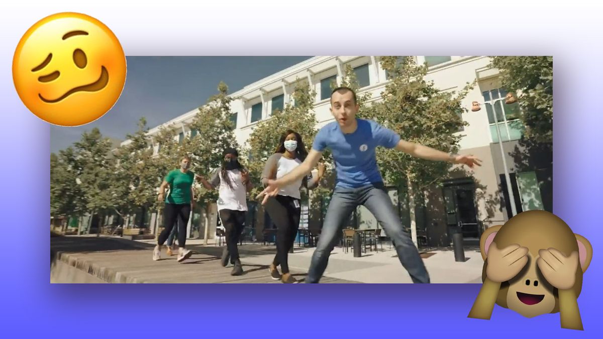 A screenshot of the Facebook open enrolment video