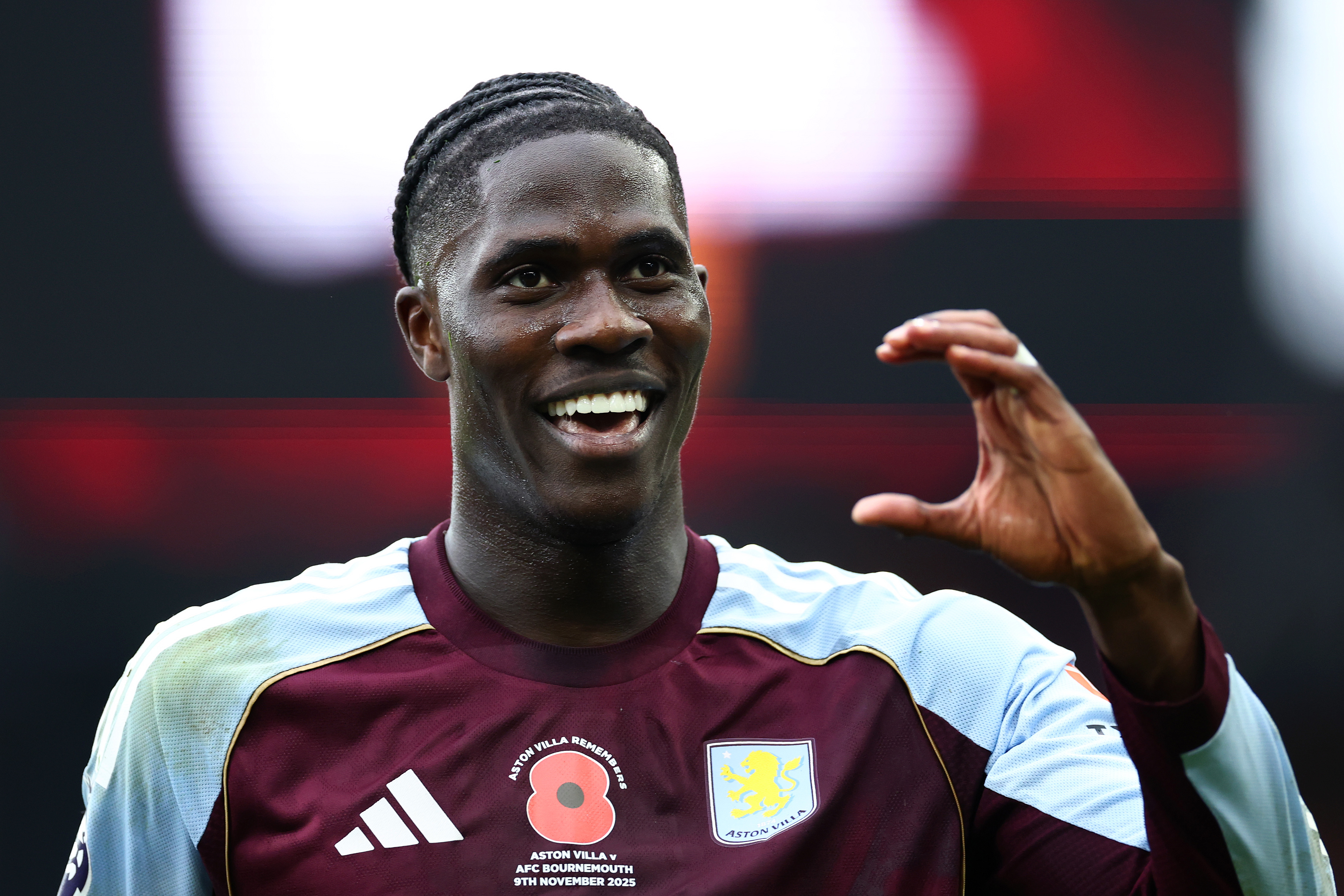 Aston Villa midfielder Amadou Onana