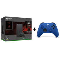 Xbox Series X + Diablo IV + Xbox Wireless Controller — Shock Blue | was