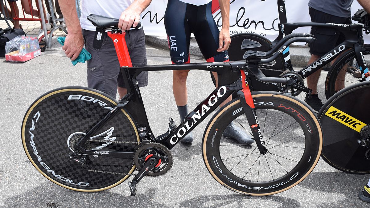 UAE Team Emirates use the Colnago K.One as their time trial bike