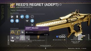 Destiny 2 adept weapon mods reeds regret