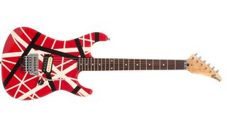 A Kramer Striker/Ripley Frankenstrat that once belonged to Eddie Van Halen