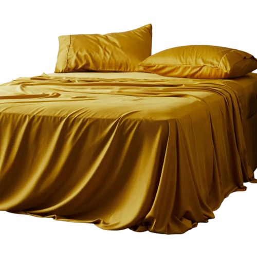 Signature Bamboo Sheet Set in Saffron