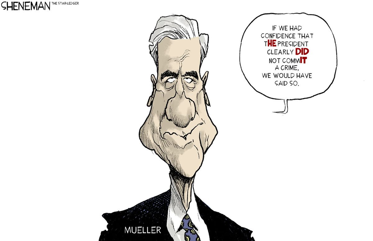 Political Cartoon U.S. Mueller Report Impeachment Trump | The Week