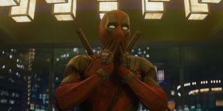 Wade Wilson surprised in Deadpool 2