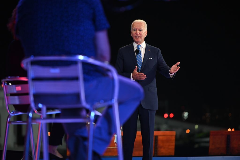 Joe Biden at a town hall