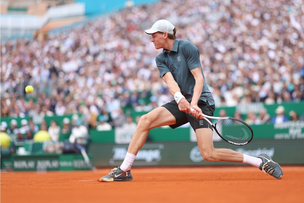 Jannik Sinner playing tennis