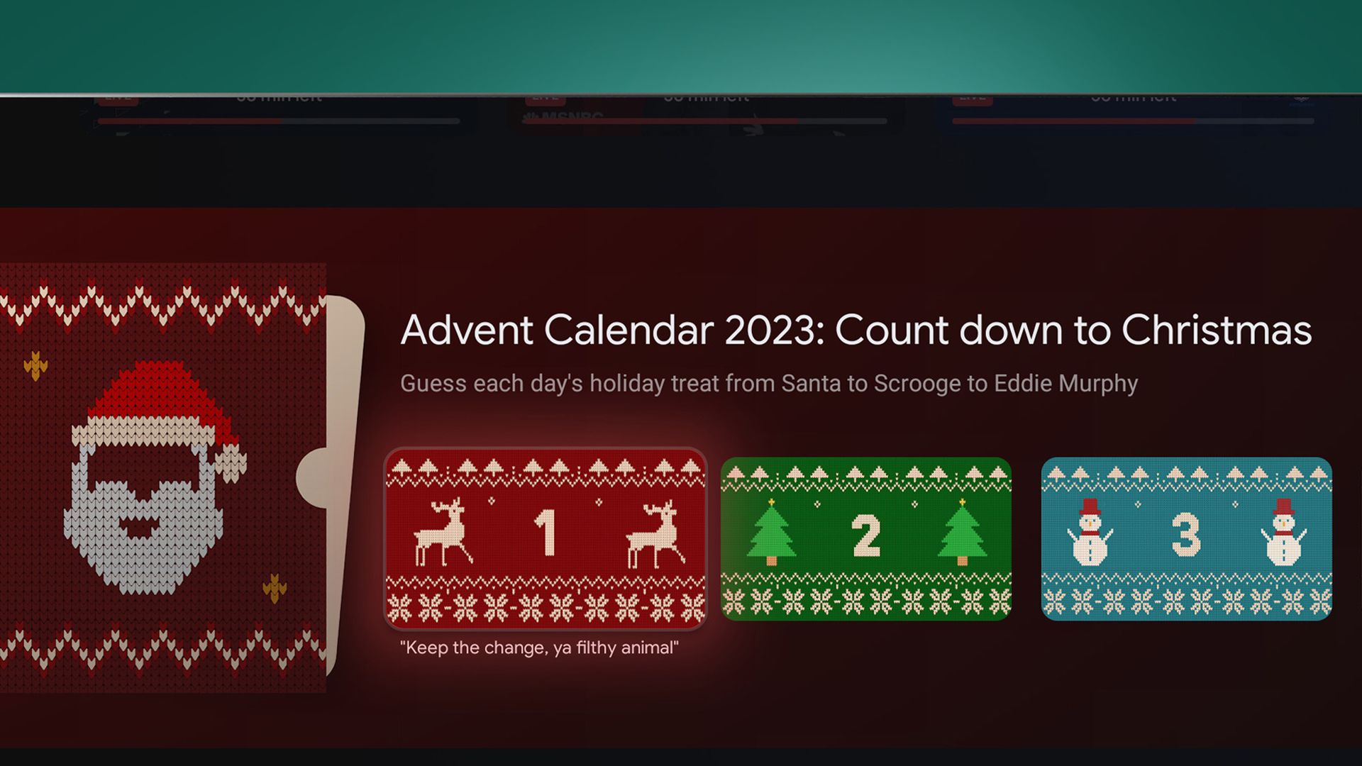 Google TV is helping viewers get festive with this fun movie advent