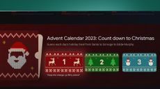 Chromecast with Google TV advent calendar homepage