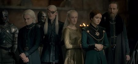 The Hightowers in House of the Dragon episode 8