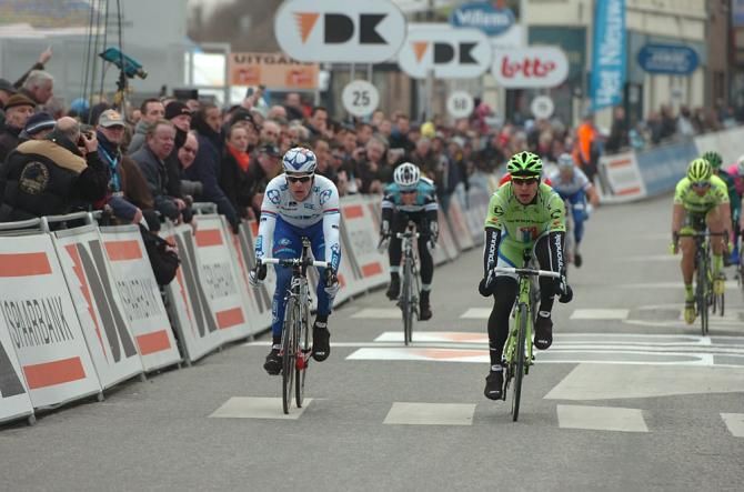 Peter Sagan (Cannondale) and Arnaud Demare (FDJ) sprint for the win