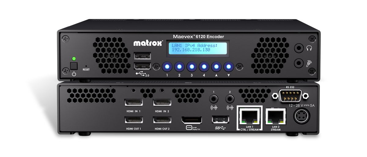 Matrox Maevex 6120 Dual 4K Enterprise Encoder