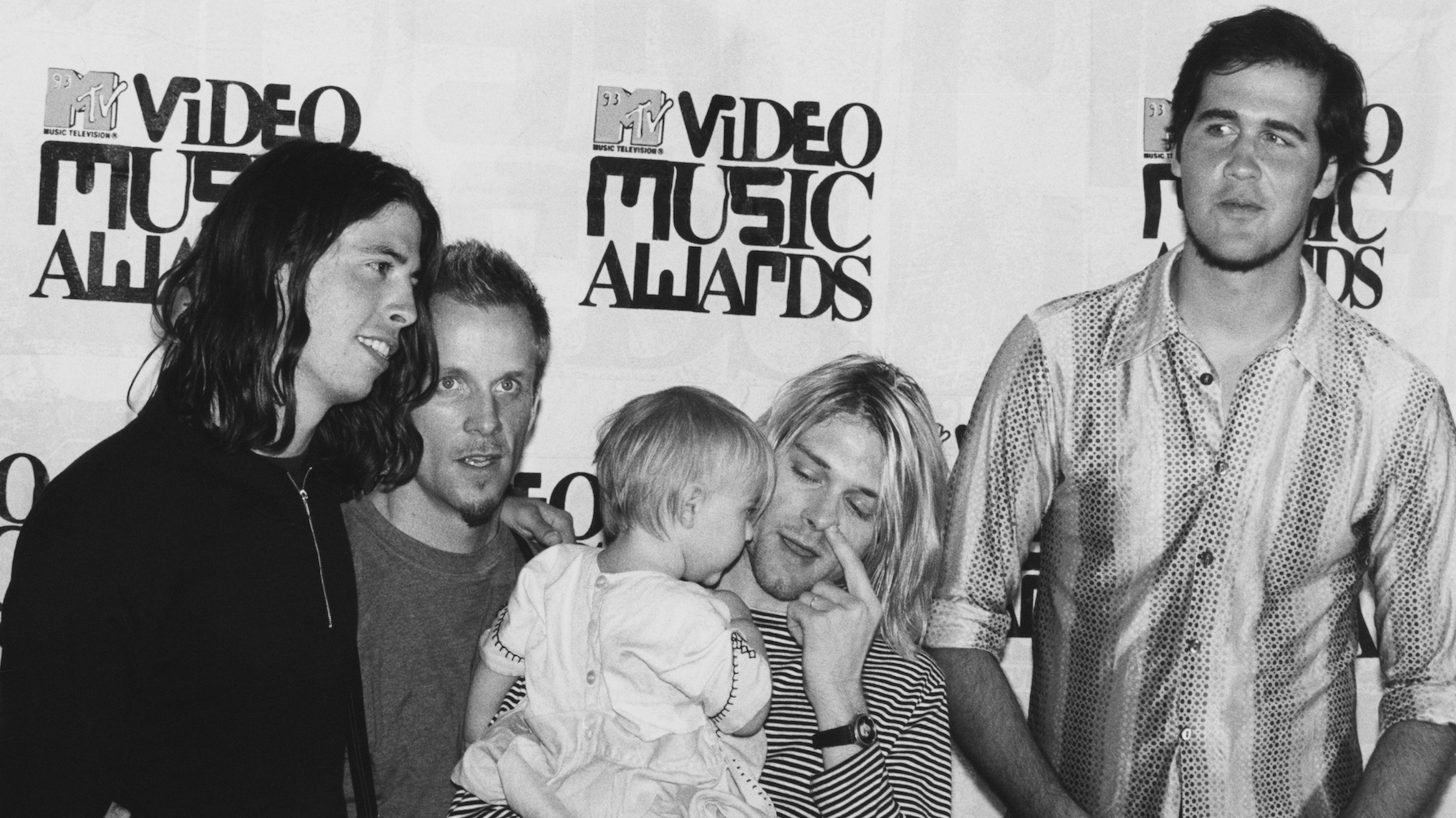 Nirvana at the MTV Video Awards, at the at the Gibson Amphitheatre, Los Angeles, 2nd September 1993