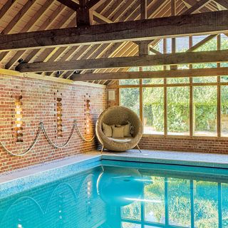 pool with underfloor heating and rako lighting system