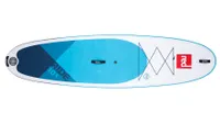 Red Paddle Co. 10'6 Ride MSL inflatable paddle board, white with blue details