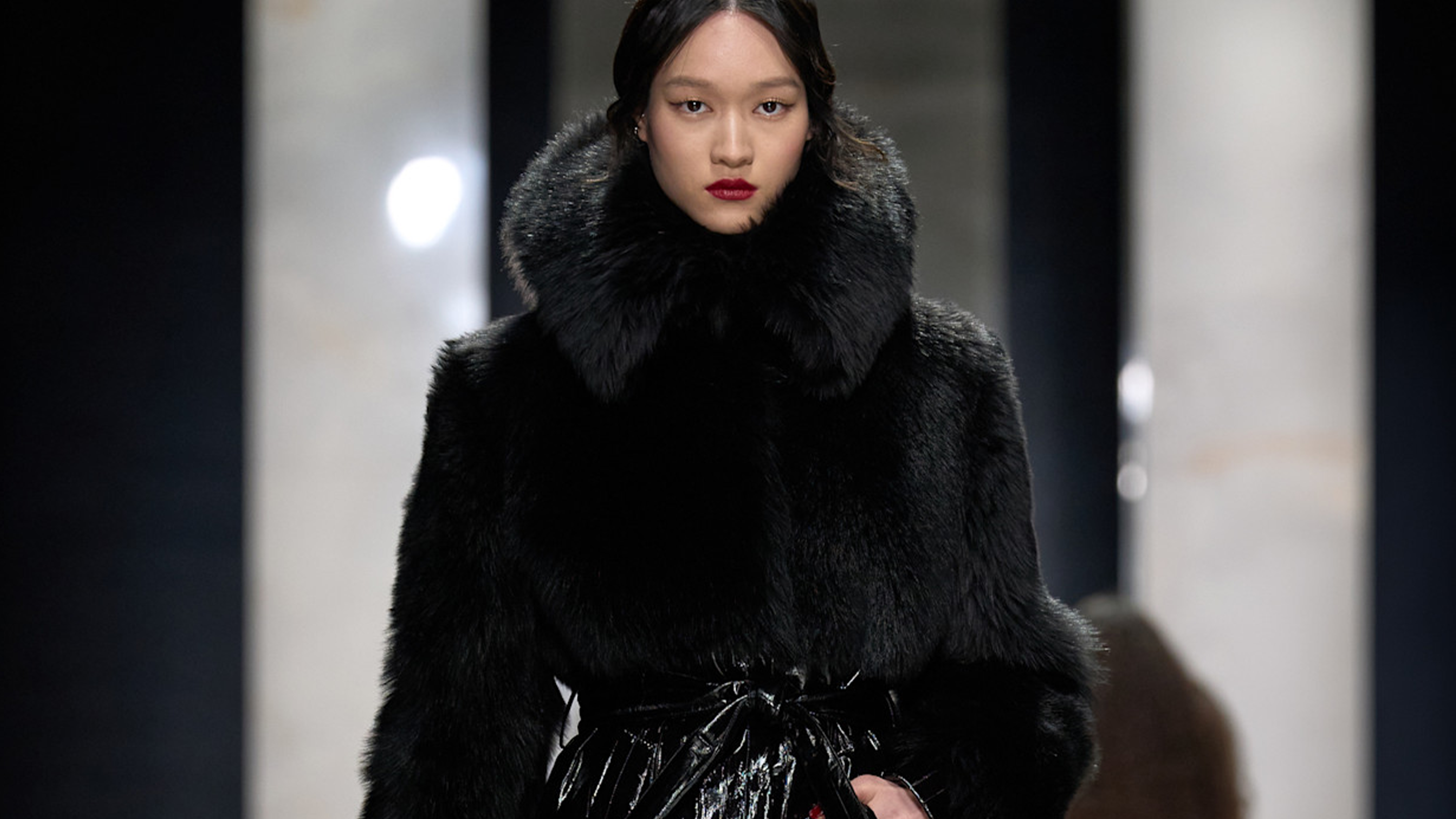 Model in Dolce &amp; Gabbana Fall Winter 2026 show.