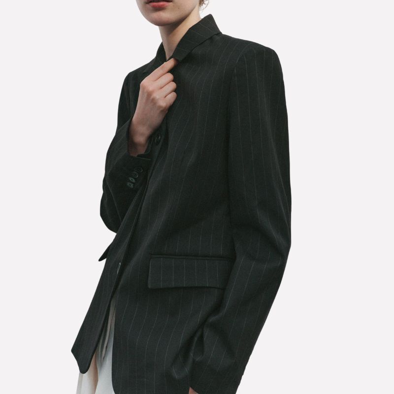 Image of pinstripe blazer