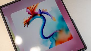 Using the AI doodle feature on the Samsung Galaxy Z Fold 6