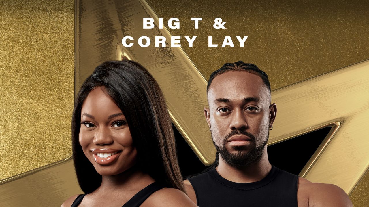 Big T and Corey in key art for The Challenge All Stars: Rivals