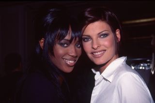 makeup - naomi campbell and linda evangelista