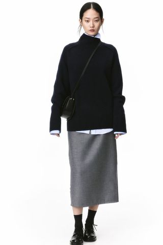 Cashmere-Blend Turtleneck Jumper