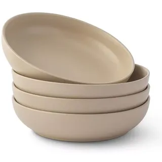 Joyjolt Mesa 4-Piece Stoneware Pasta Bowls Set – 40oz