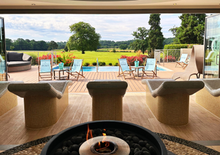 The spa garden at Rockliffe Hall