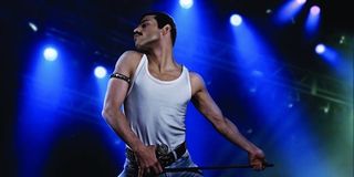 Rami Malek as Freddie Mercury in Bohemian Rhapsody