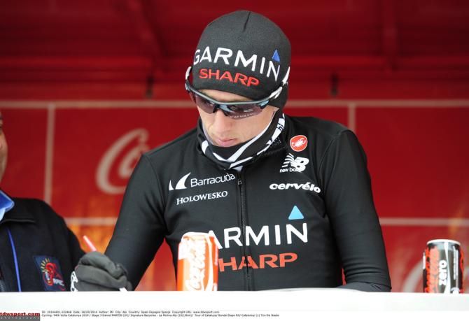 Defending champion Dan Martin (Garmin Sharp) signs on
