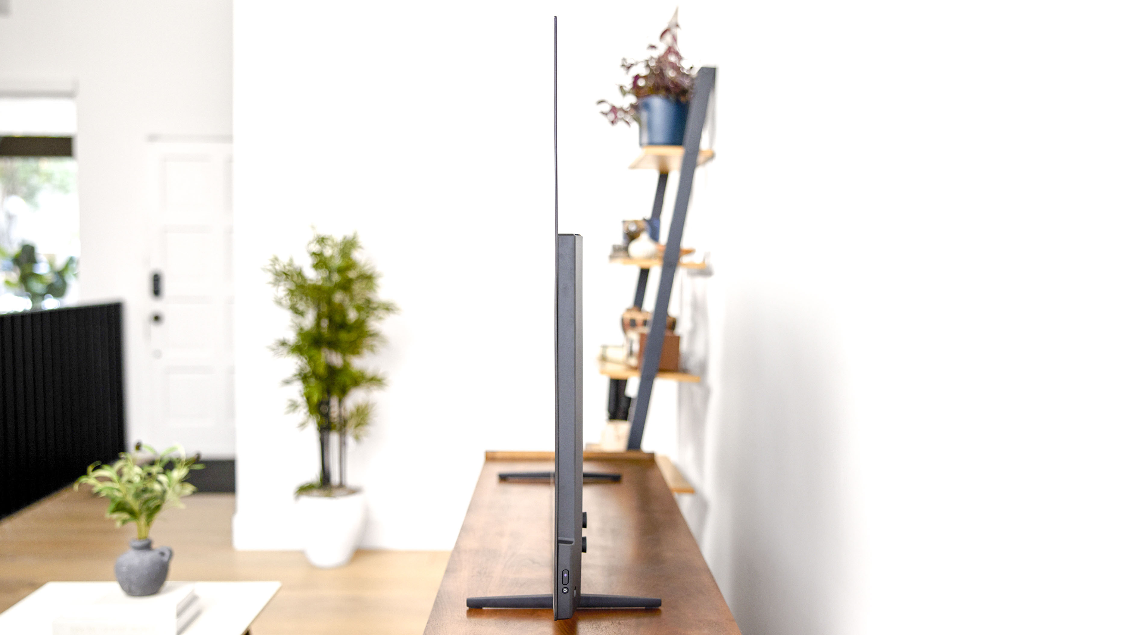 The Roku Pro Series OLED TV in a living room.