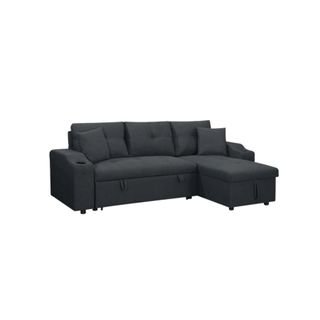 black corner sofa