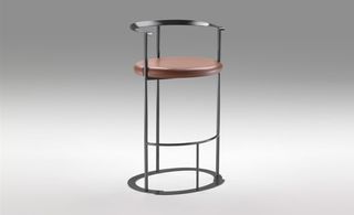Metal framed bar stool