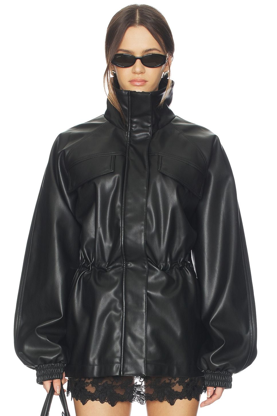 Corina Faux Leather Jacket