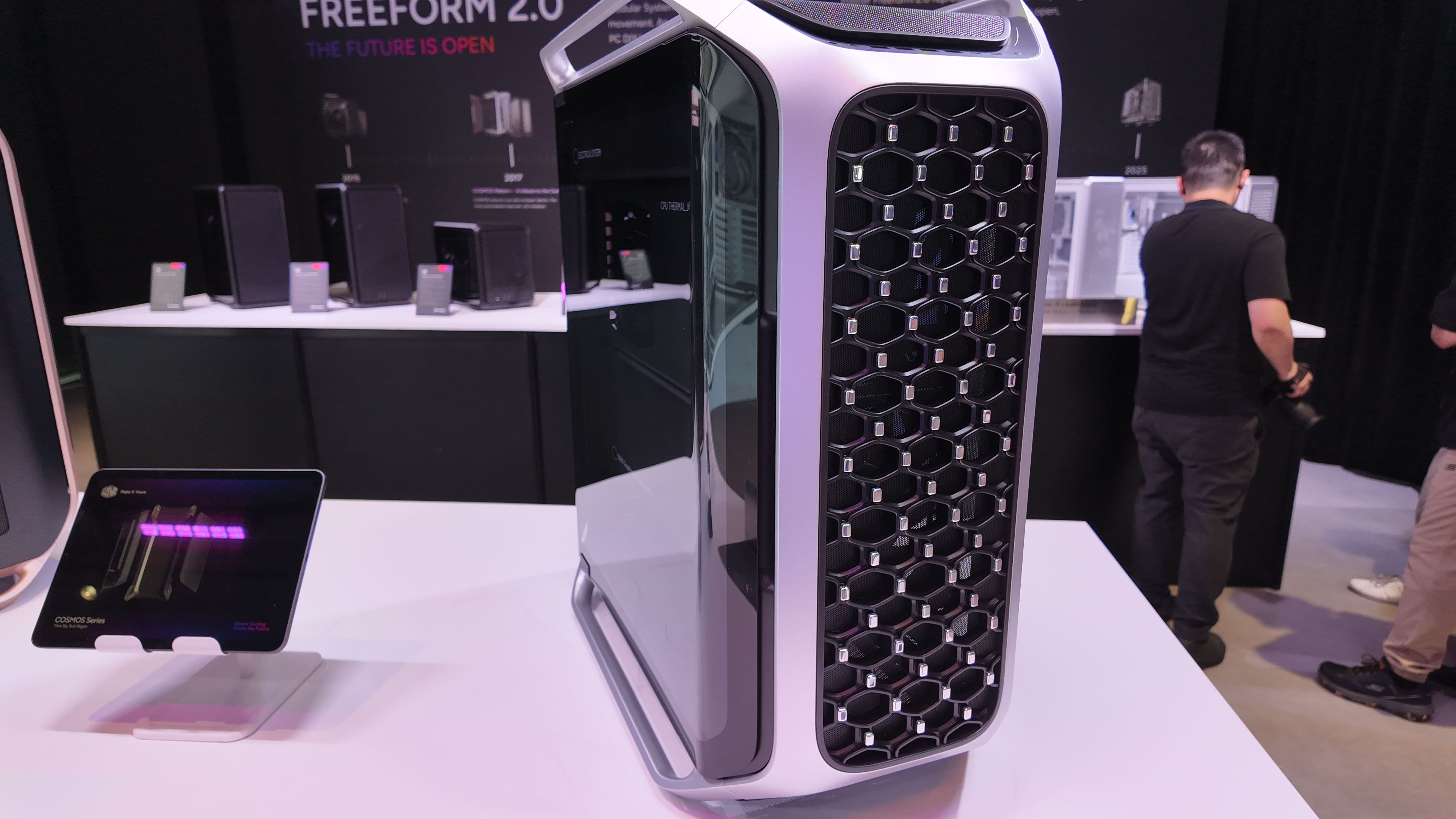 A photo of the Cooler Master Cosmos 2025, as displayed at Computex 2025