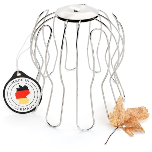 Greate Downpipe Leaf Guard Galvanised - Adjustable From 87 to 100 Mm - Drain Pipe Cover, Gutter Guards for Moss and Leaves, Gutter Leaf Guard, Gutter Guard