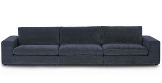 large navy sectional sofa