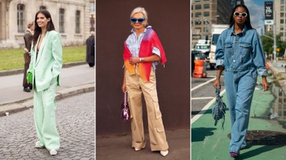 street style models showcasing spring outfit ideas