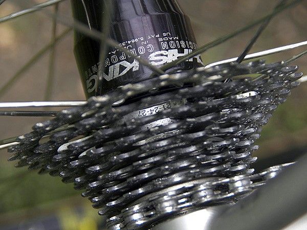 There are plenty of low gears available here although we can say from firsthand experience that Hampsten doesn't really need them himself!