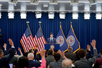 Fed Chair Kevin Warsh during a news conference following a Federal Open Market Committee (FOMC) meeting in Washington, DC, US, on Wednesday, June 17, 2026.