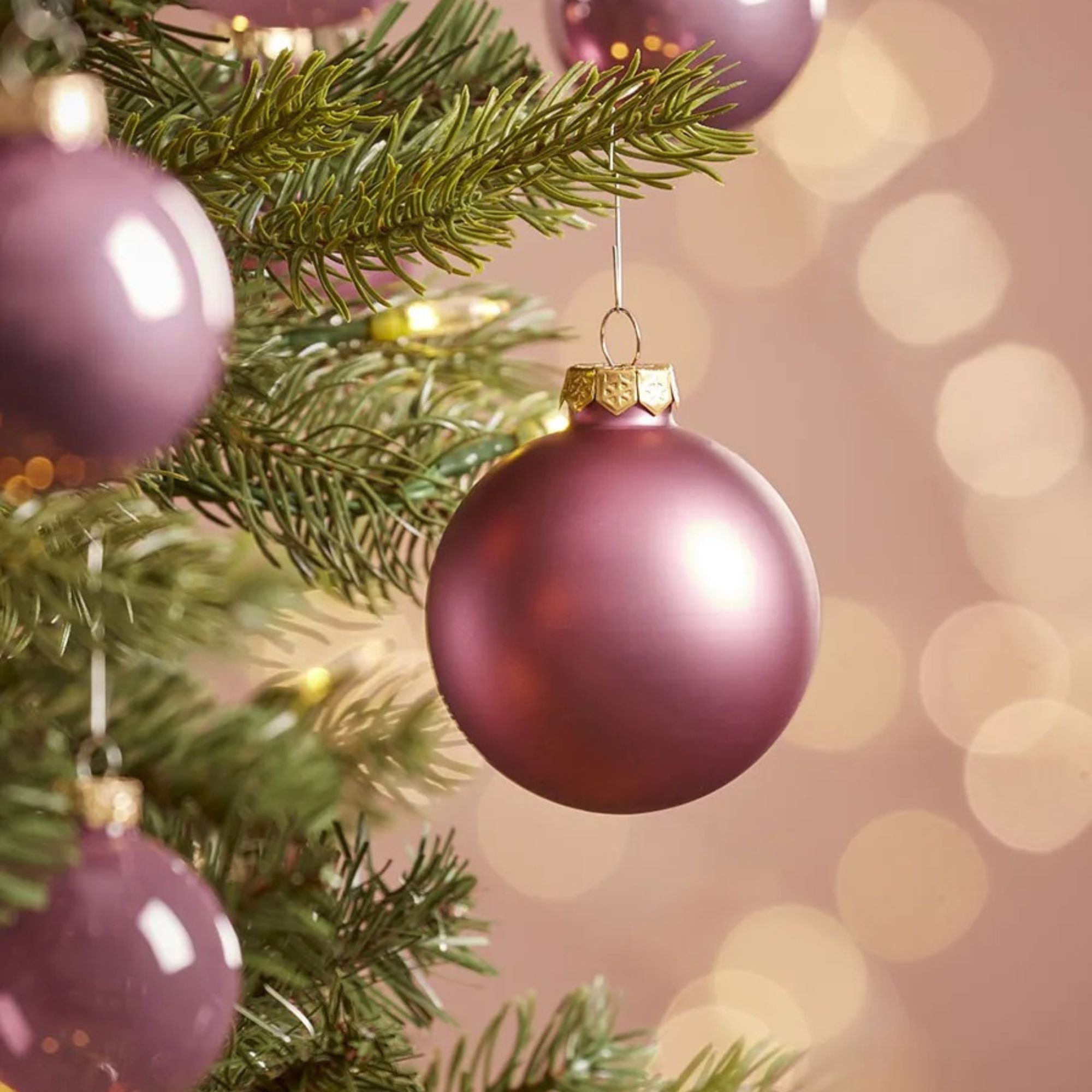 mauve baubles
