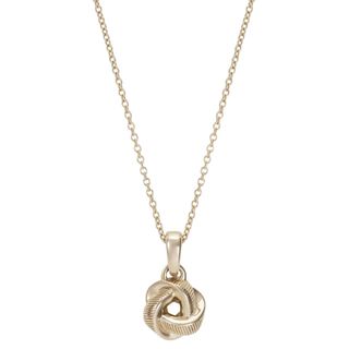 886 The Royal Mint Knot Pendant with Chain 9ct Yellow Gold