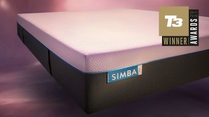 Simba Hybrid Pro with T3 Awards 2021 Best Mattress Award logo