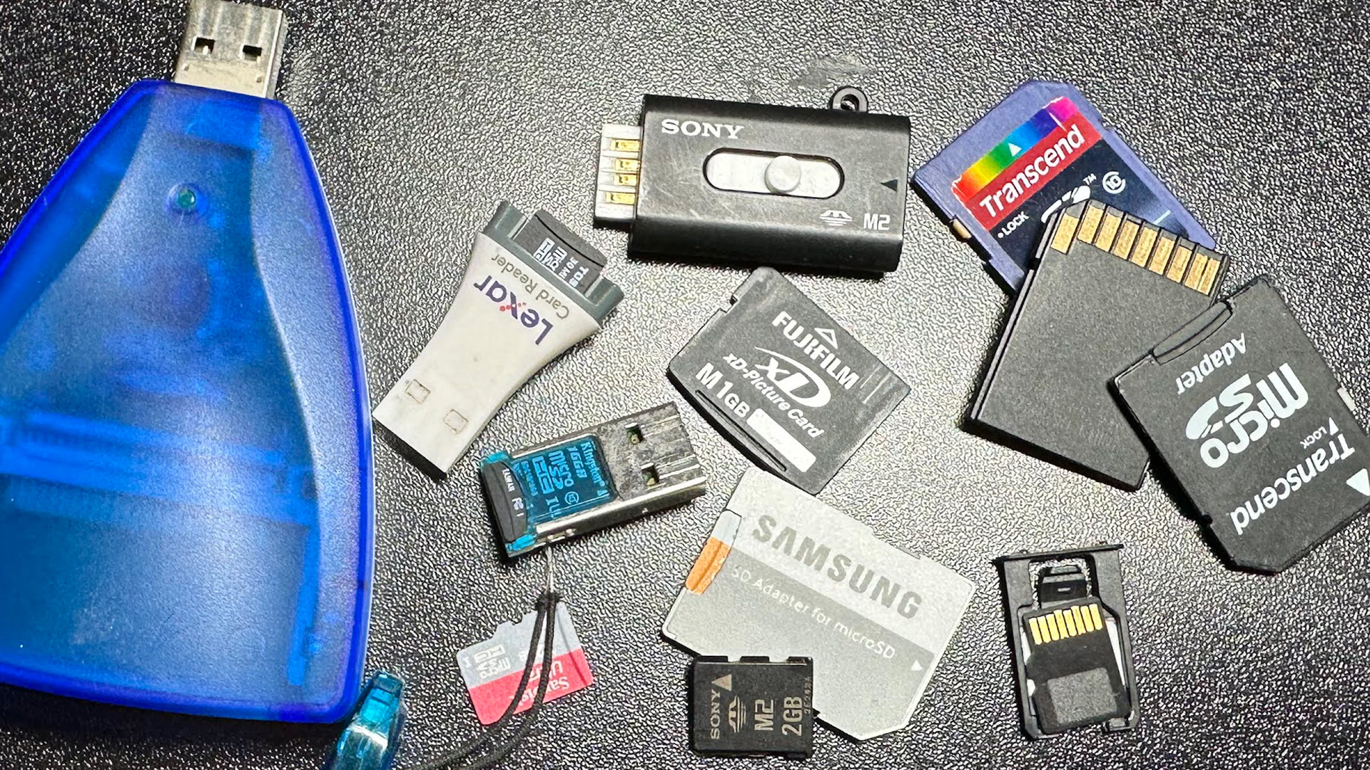 various flash memory cards